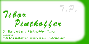 tibor pinthoffer business card